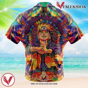 Trippy Naruto Hawaiian Button Up Shirt, Perfect Gifts For Anime Lovers - Vesles2014S 1