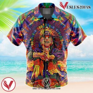 Trippy Naruto Hawaiian Button Up Shirt, Perfect Gifts For Anime Lovers - Vesles2014S