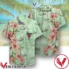 Triumph Peach Blossom Branch Light Green Hawaiian Shirt, Unique Gifts For Friends - Vesles2014S 1