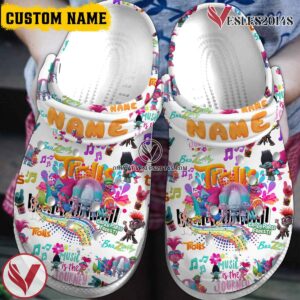 Trolls Cartoon Crocs Crocband Clogs Shoes Comfortable For Men Women and Kids, Unique Gift From  Vesles2014S
