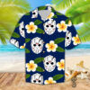Tropical Floral Jason Voorhees Horror Movie Halloween Casual Beach Full Printing Hawaiian Shirt Vesles2014S