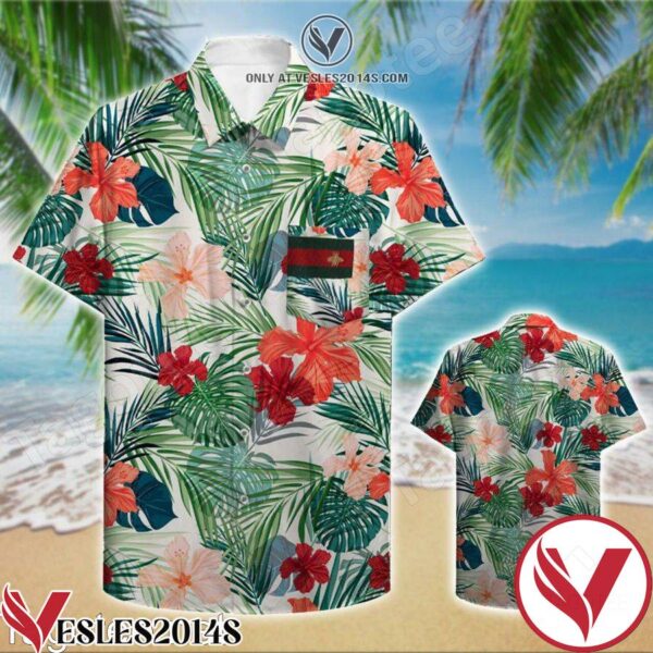 Tropical Flower Leaf Hawaiian Shirt, Unique Gifts For Friends - Vesles2014S 1