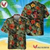 Tropical Flower With Palm Leaves Captain Morgan Hawaiian Shirt, Best Summer Gifts For Fans - Vesles2014S