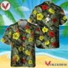 Tropical Flower With Palm Leaves Johnnie Walker Hawaiian Shirt, Best Summer Gifts For Fans - Vesles2014S