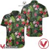 Tropical Hibiscus Green Palm Leaf Hawaiian Shirt, Unique Gifts For Friends - Vesles2014S 1