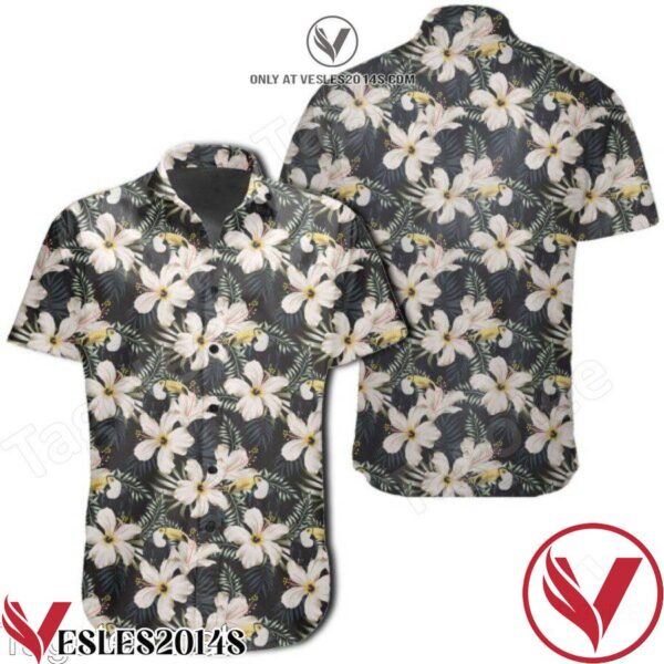 Tropical Toucans Hibiscus Palm Leaves Hawaiian Shirt, Unique Gifts For Friends - Vesles2014S 1