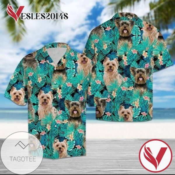 Tropical Yorkshire Hawaiian Graphic Print Short Sleeve Hawaiian Casual Shirt Vesles2014S 1