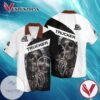 Trucker Skull For Men And Women Graphic Print Short Sleeve Hawaiian Casual Shirt Vesles2014S