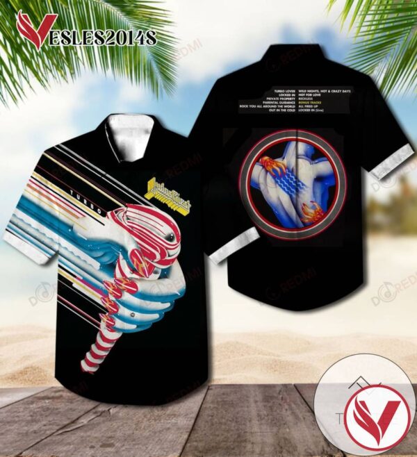 Turbo Studio Album By Judas Priest Hawaiian Shirt, Best Gift For Music Lovers Vesles2014S