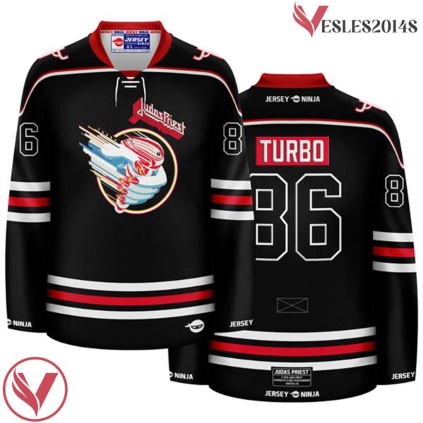 Turbo Tour 86 Judas Priest Black  Jersey - Vesles2014S 2