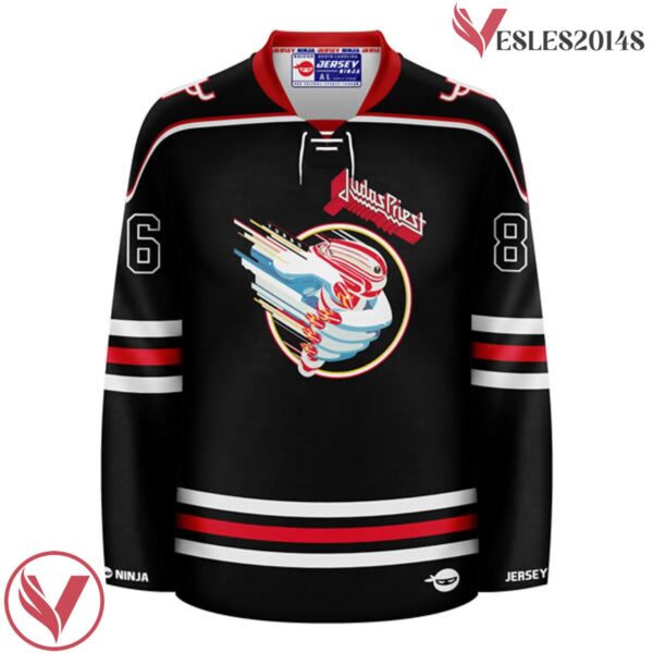 Turbo Tour 86 Judas Priest Black  Jersey - Vesles2014S 3