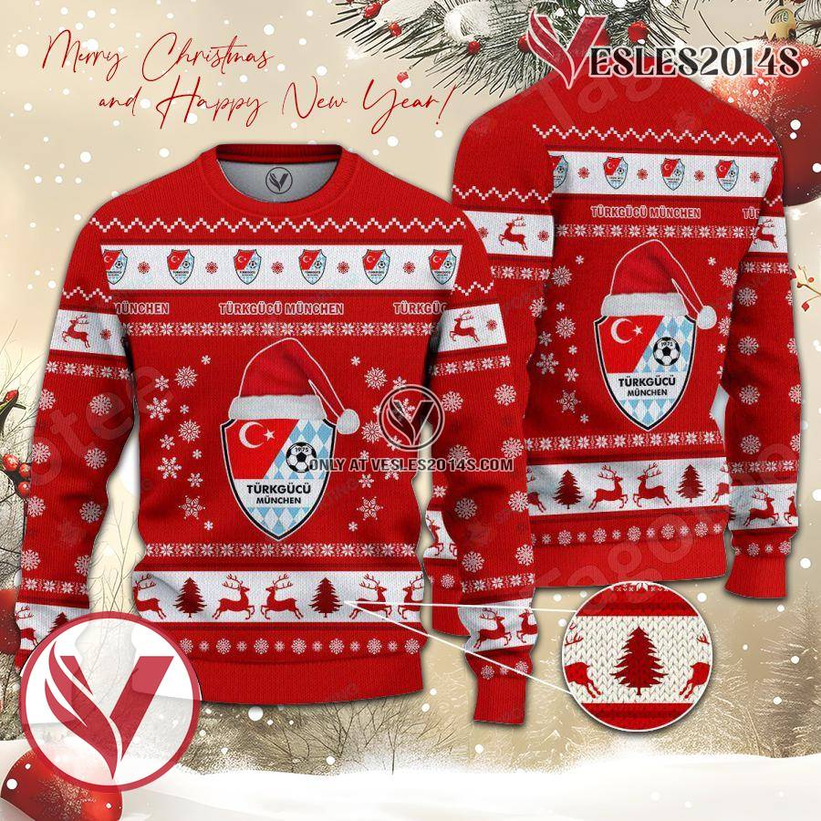 Türkgücü München Sport Ugly Christmas Sweater, Unique Gifts For Fans - Vesles2014aS 1