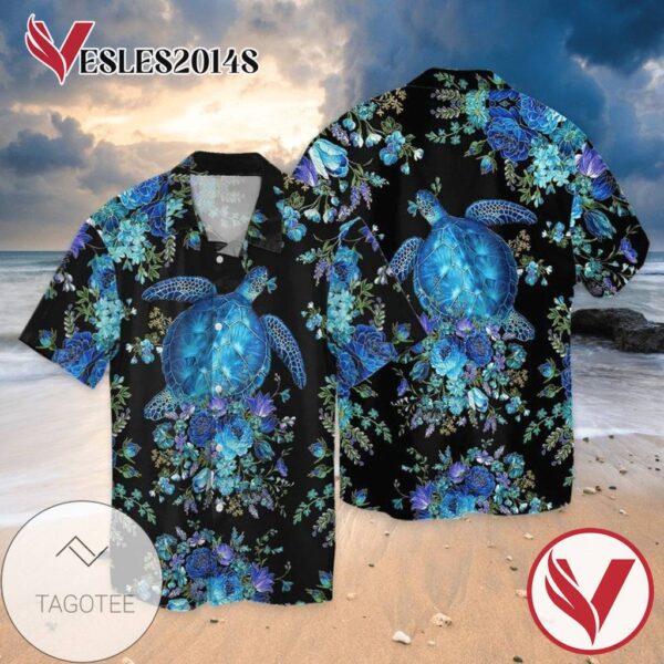 Turtle 1 For Men And Women Graphic Print Short Sleeve Hawaiian Casual Shirt Vesles2014S 1