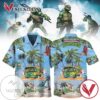 Turtles teenage mutant ninja Print Short Sleeve Hawaiian Casual Shirt Vesles2014S