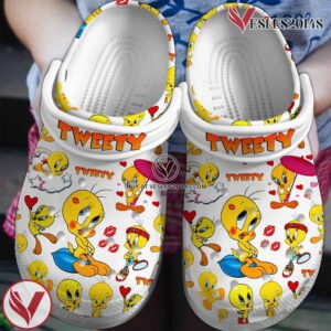 Tweety Cartoon Crocs Crocband Clogs Shoes Comfortable For Men Women and Kids, Unique Gift From Vesles2014S 2