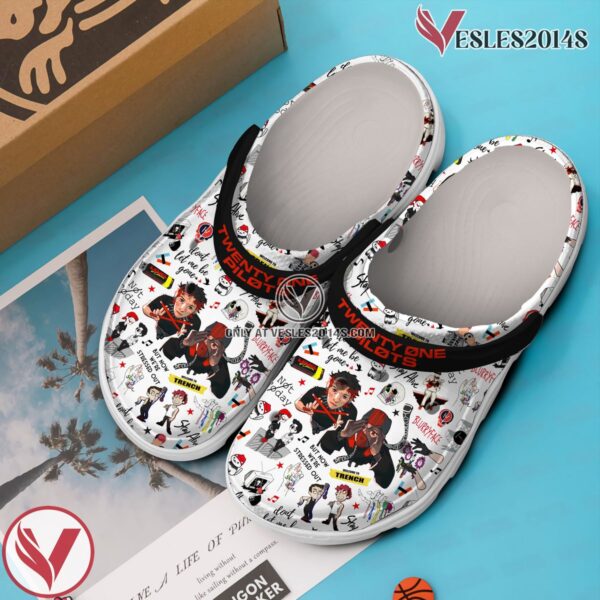 Twenty One Pilots Music Crocs Crocband Clogs Shoes, Unique Gifts For Fans Style 1 - Vesles2014S 2