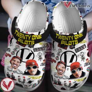 Twenty One Pilots Music Crocs Crocband Clogs Shoes, Unique Gifts For Fans Style 4 - Vesles2014S