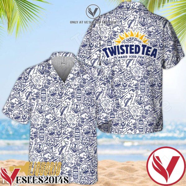 Twisted Tea Doodle Art Hawaiian Shirt, Unique Gifts For Friends - Vesles2014S 1