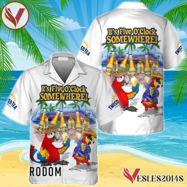 Twisted Tea Funny Parrot Hawaiian Shirt, Best Summer Gifts For Fans - Vesles2014S 1