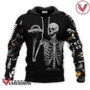 Twisted Tea Rock And Roll Skeleton Skull Hoodie & Zip Hoodie - Vesles2014S 1