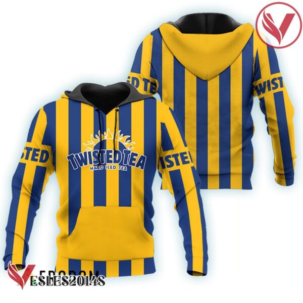 Twisted Tea Yellow Vintage Striped Hoodie & Zip Hoodie - Vesles2014S
