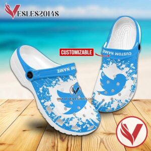 Twitter Logo Crocs Shoes For Men And Women, Unique Clogs Shoes For Fans - Vesles2014S