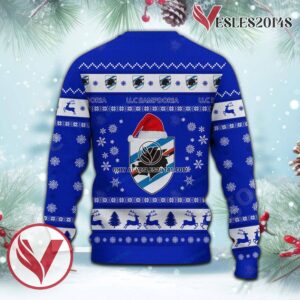 U.C. Sampdoria Sport Ugly Christmas Sweater, Unique Gifts For Fans - Vesles2014aS 3
