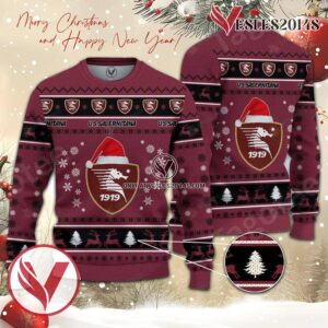 U.S. Salernitana 1919 Sport Ugly Christmas Sweater, Unique Gifts For Fans - Vesles2014aS 1