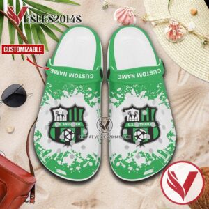 U.S. Sassuolo Logo Custom Crocs Shoes For Men And Women, Unique Clogs Shoes For Fans - Vesles2014S 1