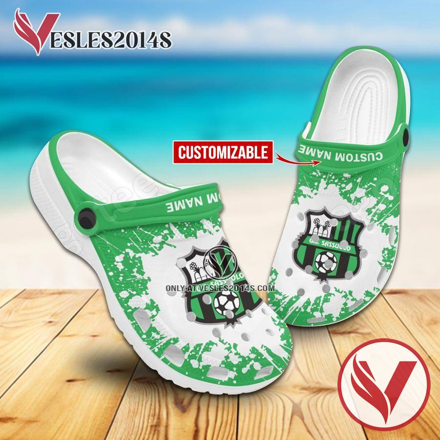 U.S. Sassuolo Logo Custom Crocs Shoes For Men And Women, Unique Clogs Shoes For Fans - Vesles2014S