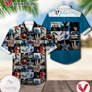 U2 Achtung Baby Album Cover Hawaiian Shirt, Best Gift For Music Lovers Vesles2014S