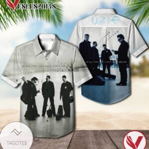U2 All That You Can't Leave Behind Album Cover Hawaiian Shirt, Best Gift For Music Lovers Vesles2014S