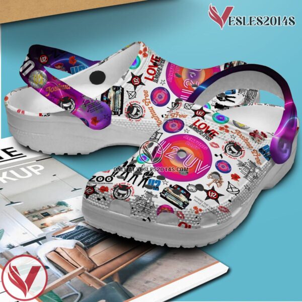U2 Music Crocs Crocband Clogs Shoes, Unique Gifts For Fans Style 2 - Vesles2014S 2
