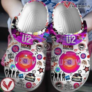 U2 Music Crocs Crocband Clogs Shoes, Unique Gifts For Fans Style 2 - Vesles2014S