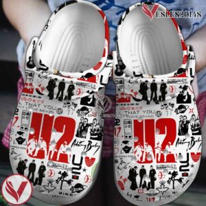 U2 Rock Band Music Crocs Crocband Clogs Shoes, Unique Gifts For Fans - Vesles2014S