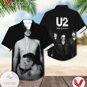 U2 Songs Of Innocence Album Cover Hawaiian Shirt, Best Gift For Music Lovers Vesles2014S