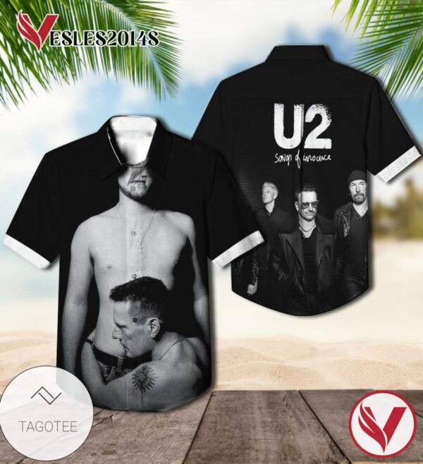 U2 Songs Of Innocence Album Cover Hawaiian Shirt, Best Gift For Music Lovers Vesles2014S
