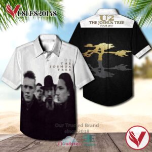 U2 The Joshua Tree Album Hawaiian Casual Shirt, Best Gift For Music Lovers Vesles2014S