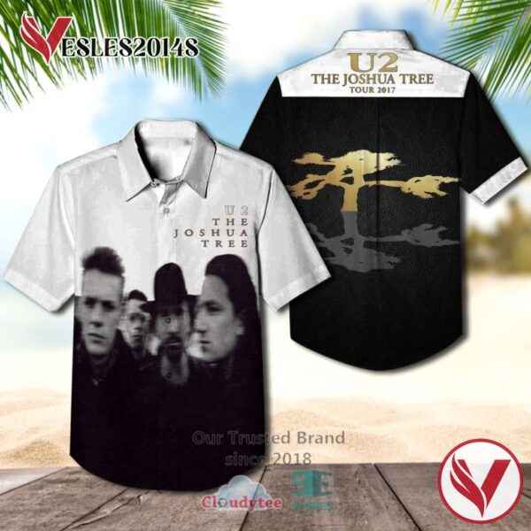 U2 The Joshua Tree Album Hawaiian Casual Shirt, Best Gift For Music Lovers Vesles2014S