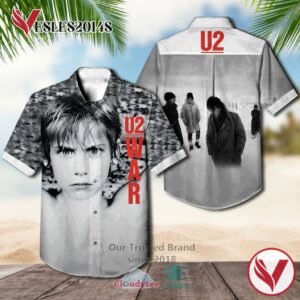 U2 War Album Hawaiian Casual Shirt, Best Gift For Music Lovers Vesles2014S