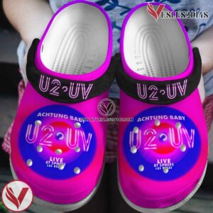 U2UV Achtung Baby Live at Sphere Music Crocs Crocband Clogs Shoes, Unique Gifts For Fans - Vesles2014S