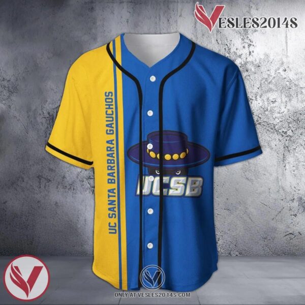 UC Santa Barbara Gauchos Baseball Jersey Half Style NCAA, Unique Gifts For Fans - Vesles2014s