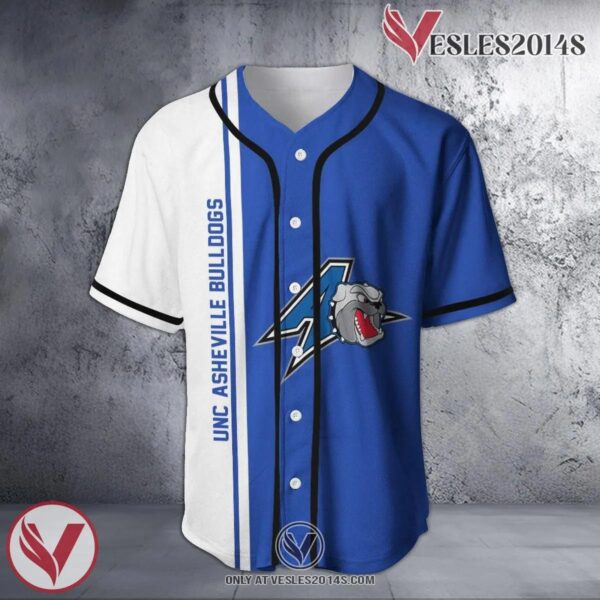 UNC Asheville Bulldogs Baseball Jersey Half Style NCAA, Unique Gifts For Fans - Vesles2014s