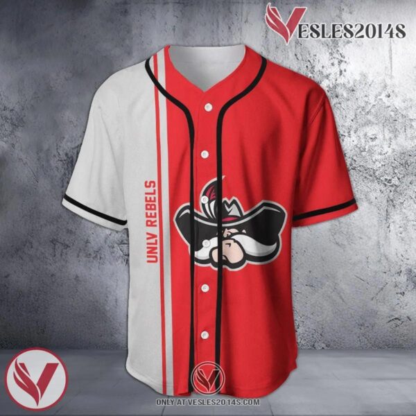 UNLV Rebels Baseball Jersey Half Style NCAA, Unique Gifts For Fans - Vesles2014s