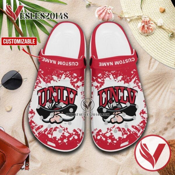 UNLV Rebels Logo Custom Crocs Shoes For Men And Women, Unique Clogs Shoes For Fans - Vesles2014S 1