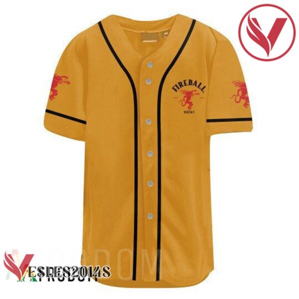 US Flag Black Skull Fireball Cinnamon Whisky Baseball Jersey, Perfect Gifts For Fans - Vesles2014S 2