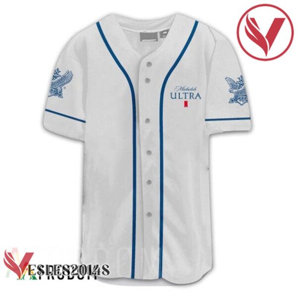US Flag Black Skull Michelob ULTRA Baseball Jersey, Perfect Gifts For Fans - Vesles2014S 2