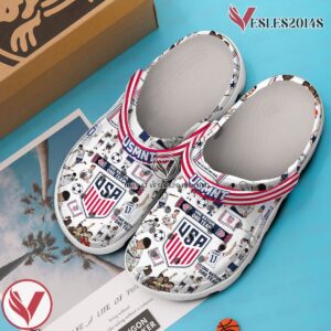 US Men’s National Soccer Team Premium Crocs Crocband Clogs Shoes Comfortable For Men Women and Kids, Unique Gift From Vesles2014S 2