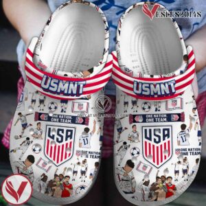 US Men’s National Soccer Team Premium Crocs Crocband Clogs Shoes Comfortable For Men Women and Kids, Unique Gift From  Vesles2014S