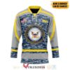 US Navy Recruiting Personalized Hockey Jersey, Trending Gifts For Fans - Vesles2014s